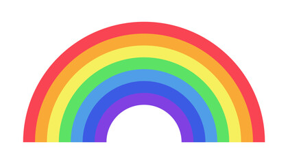 Simple rainbow vector icon
