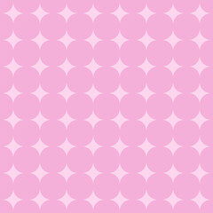 Pink 60s style textile design seamless vector pattern