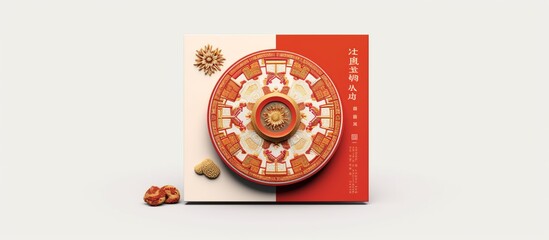 Chinese new year festival decoration.gold,red packet on red and yellow background.