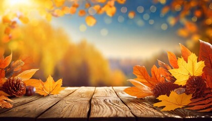 Naklejka na ściany i meble abstract autumn background