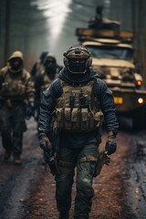 special forces soldier , military concept