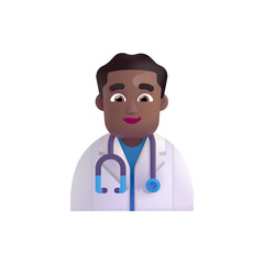 Man Health Worker: Medium-Dark Skin Tone