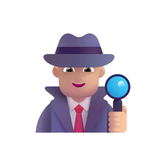 Man Detective : Medium-Light Skin Tone