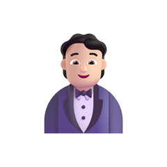 Person in Tuxedo : Light Skin Tone