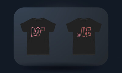 Couples t-shirt designs Love for couples