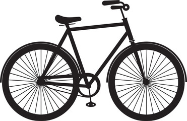Graphite Glide Black Bike ArtworkSleek Shadows Black Bicycle Series