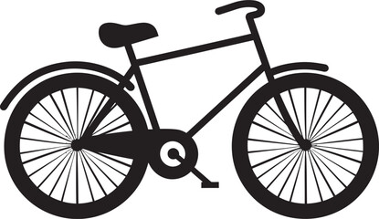 Fototapeta na wymiar Urban Noir Lines Bicycle IllustrationsGraphite Speed Black Vector Bikes
