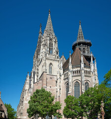 Das Ulmer Münster, höchste Kirche der Welt aus dem 19. Jahrhundert