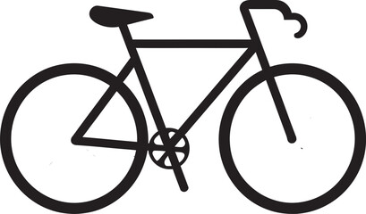 Urban Cyclist Black Bike ArtworkMonochrome Motion Bicycle Vector Collection - obrazy, fototapety, plakaty