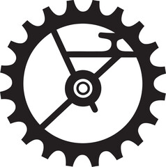 Nightfall Ride Black Bike ArtworkDark Geometry Black Bicycle Vectors