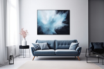 modern living room with sofa