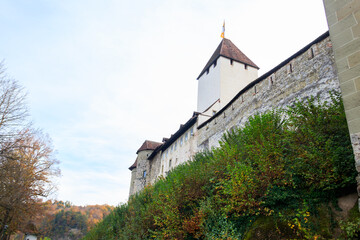Fototapeta na wymiar Medieval castle in Burgdorf, Switzerland