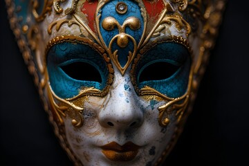 Enigmatic Venetian Mask: A Glimpse into Theatrical Mystery