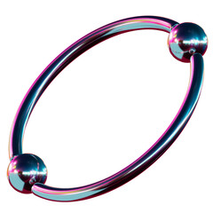 Abstact 3D Chrome Y2K Metalic