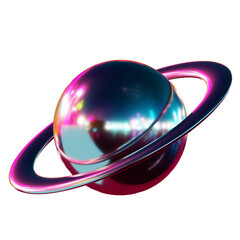 Abstact 3D Chrome Y2K Metalic