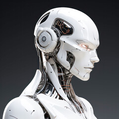 humanoid female robot skeleton
