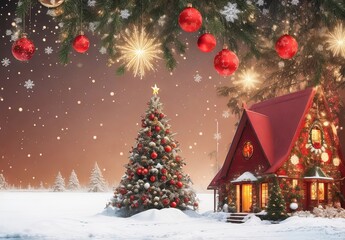 Christmas or New Year background