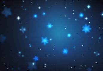 Fototapeta premium Dark blue and glow particle abstract background