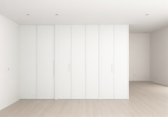 Empty home interior wall mockup 3d render