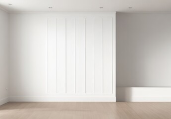 Empty home interior wall mockup 3d render