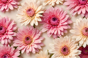Pink chrysanthemum flower as background