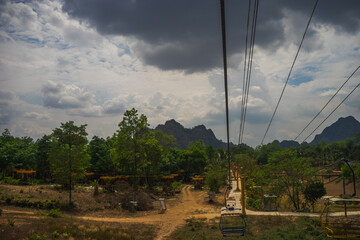 Cable car in Zwekabin Mountain