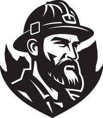 Detailed Fire Brigade Symbol   Vector ArtVector Graphic of Firemans Uniform