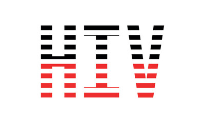 HIV three initial letter iconic line negative space minimal logo design vector template. monogram, abstract, wordmark, business, typography, minimalist, brand, company, flat, modern, unique, simple