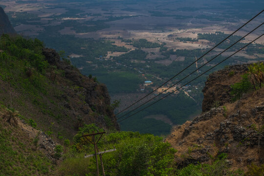 Powerline in a mountain