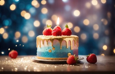 Dreamy cake featuring a glittering theme