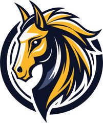 Elegant royal horse logo design vector template, horse farm logo animal design vector, Horse logo design. Elegant and luxury horse logo concept. Vector logo template.