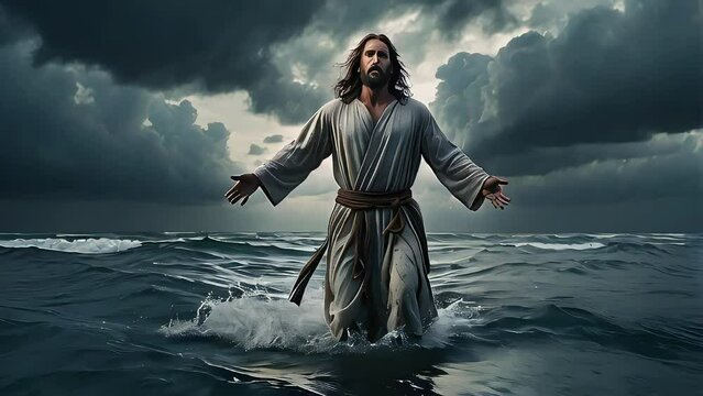 Divine Steps: Jesus Treading Upon the Waves