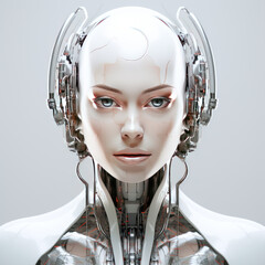 humanoid female robot skeleton