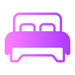 bed gradient icon