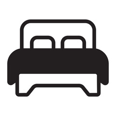 bed glyph icon