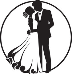 Vectorized Togetherness Monochrome Marriage ArtInk and Unity Illustrated Black Vector Marriage Tales