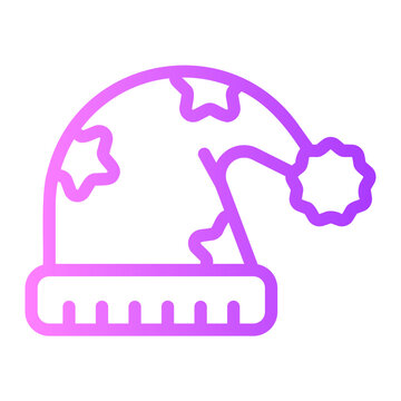 sleeping hat gradient icon
