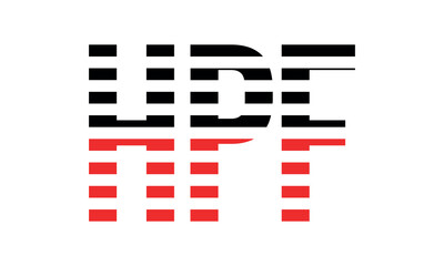 HPF three initial letter iconic line negative space minimal logo design vector template. monogram, abstract, wordmark, business, typography, minimalist, brand, company, flat, modern, unique, simple