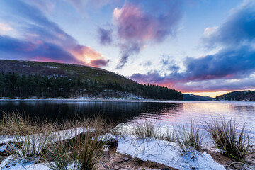 sunset over the lake, Derwent