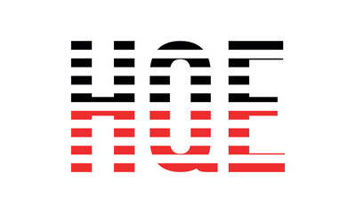 HQE three initial letter iconic line negative space minimal logo design vector template. monogram, abstract, wordmark, business, typography, minimalist, brand, company, flat, modern, unique, simple