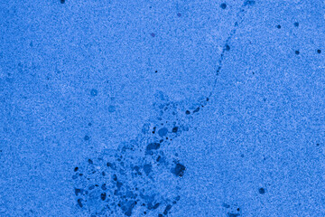 Closeup texture abstract of old blue color wall background.