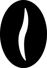 Coffee beans icon  Black flat vector collection isolated on transparent background. coffee shop Coffee break Quote coffee cup time hot drink mug beans menu logo for mobile or web apps.