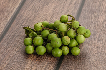 Raw ripe wild pea eggplant
