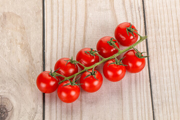 Ripe sweet cherry tomato branch