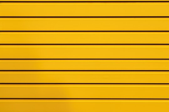 This close-up photo shows a yellow wall with vertical lines, highlighting its unique pattern and texture.