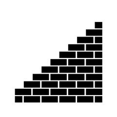 Silhouette of Pile of Bricks