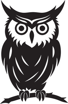 Symbol of Learning Black Geometric Owl IllustrationAncient Wisdom Black and Gold Owl Logo