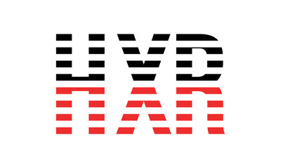 HXR three initial letter iconic line negative space minimal logo design vector template. monogram, abstract, wordmark, business, typography, minimalist, brand, company, flat, modern, unique, simple