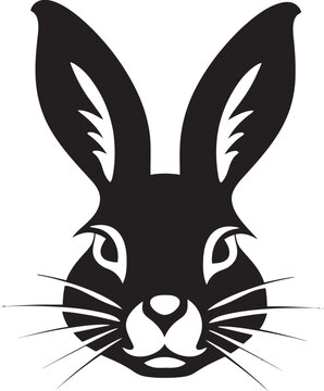 Inky Intrigue Rabbit Vector SilhouetteDynamic Noir Stylish Rabbit Illustration © The biseeise