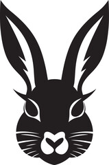 Dynamic Depths Noir Rabbit DesignSleek Shadows Inked Rabbit Vector